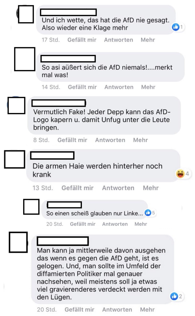 Saarbrücker Zeitung AfD Fake News Kommentare Facebook